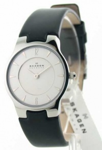 Skagen Leather Ultra Slim Ladies Watch 433SSLB1 - Skagen 433SSLB1