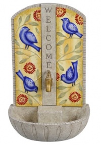 Grasslands Road Birdie Welcome Fountain, 10-Inch