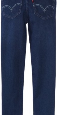 Levi's Girls 7-16 535 Denim Legging, Blue Charm, 8