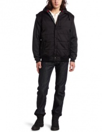 Burnside Men's Comedown Vest With Fleece Sleeves