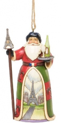 Jim Shore French Santa Ornament 2013 Introduction