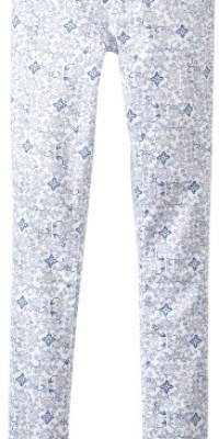 Tractr Girls 7-16 Printed Skinny Jeans, Indigo, 14