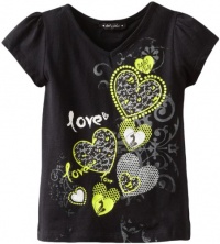 Baby Phat - Kids Girls 2-6X Love Print Tee, Black, 4