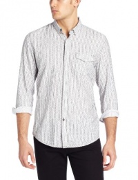 Calvin Klein Jeans Men's Savory Stripe Woven Shirt