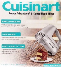 Cuisinart power advantage 5-speed hand mixer (Silver)