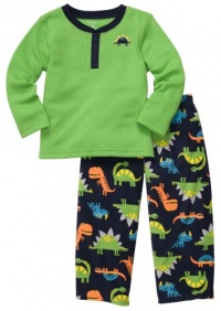 Carter's 2-Pc L/S Thermal PJ Set - Dino- 18 Months