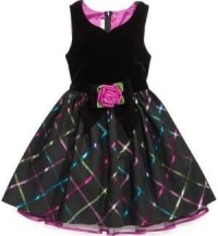 Bonnie Jean Little Girls Velvet Sweetheart Dress (6X)