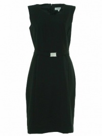 Calvin Klein Women's Basic Belted Sheath Dress Black