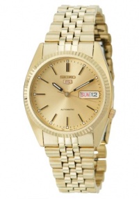 Seiko Men's SNXJ94 Automatic Goldtone Gold Dial Watch