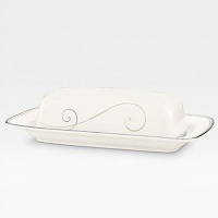 Noritake Platinum Wave Covered Butter