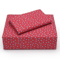 Tommy Hilfiger Downstream Fish Twin XL Sheet Set, Red