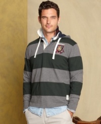 Study-up on vintage varsity-style with this hoodie from Tommy Hilfiger.