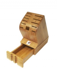 J.A. Henckels Miyabi Bamboo Block with Storage Drawer