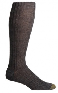 Gold Toe Men's Windsor Wool Over the Calf Dress Sock, 3-Pack