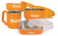 Thinkbaby Complete BPA Free Feeding Set, Orange, 6 Months