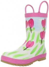 Nina Tulips Rain Boot (Toddler/Little Kid/Big Kid),Pink,7 M US Toddler