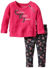 Calvin Klein Baby-Girls Infant Top With Printed Pant