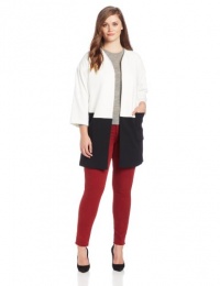 Calvin Klein Women's Plus-Size Open Colorblock Jacket