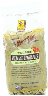 Bob's Red Mill Rice Wild/Brown Mix, 27-Ounce (Pack of 4)