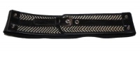 Style&co. Belt, Women's Chevron Straw Stretch Black (S/M)