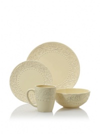 American Atelier Bianca Cream 16-Piece Dinnerware Set