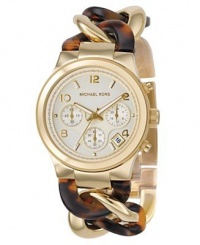 Michael Kors Chain Link Acrylic Gold-tone Ladies Watch MK4222