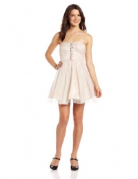 Jump Juniors Strapless Ruched Bodice Dress, Blush, 11/12