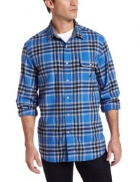 Nautica Men's Big-Tall Long Sleeve Flannel Plaid Shirt