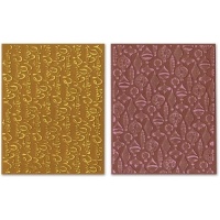 Sizzix 657059 Textured Impressions Embossing 2 Folders