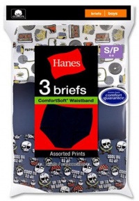 Hanes Boys Comfort Soft Waistband Printed Brief # B395A3