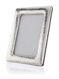 Cunill Barcelona Alligator Sterling Silver Frame, 4 x 6