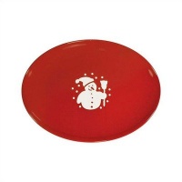 Waechtersbach Holiday Gracie Oval Platter, Cherry with White Snowman