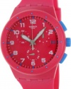 Swatch Originals Pink Frame Chronograph Pink Silicone Unisex Watch SUSR401