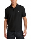 Nautica Men's Big-Tall Anchor Solid Deck Polo Shirt