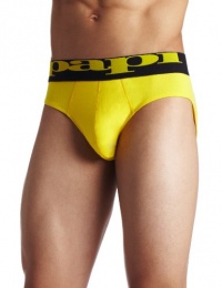 Papi Men's Eye Candy Stripe Brazilian, Lemon Light, Medium