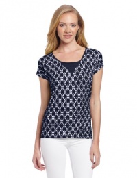 Lucky Brand Women's Carina Ikat Top