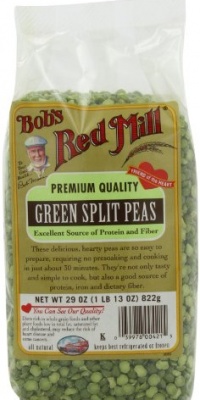 Bob's Red Mill Beans Green Split Peas, 29-Ounce (Pack of 4)