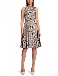 French Connection Women's Fast Pixel Python Dress, Grey, 6