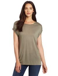 Two by Vince Camuto Women's Embellished Short Sleeve Tee