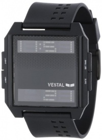 Vestal Unisex DIG008 Digichord All Black PU Digital Watch