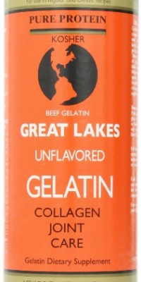 Great Lakes Unflavored Gelatin, Kosher, 16-Ounce Can (Single)