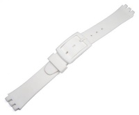 12mm White Resin Replacement Watch Band for Standard ladies Swatch Watch