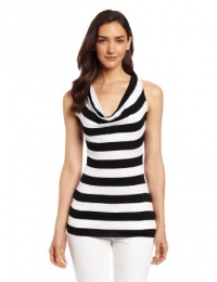 Bailey 44 Women's Hairpin Turn Stripe Top, Black/Red, Small