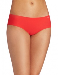 Calvin Klein Women's Invisibles Hipster, Ripe Tomato, Medium