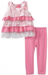 Young Hearts Baby-girls Infant 2 Piece Floral Legging Set