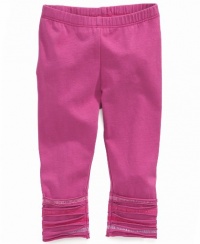 First Impression Infants Baby Girls Pants (18-Months, Purple)