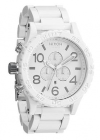 Nixon 51-30 Chrono Watch - Men's All White/Silver, One Size