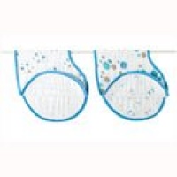 aden + anais 2 Pack Muslin Burpy Bib, Star Bright