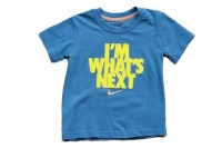 Nike Boy's I'm What's Next Short Sleeve T-Shirt (6, Blue Hero)