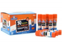 Elmer's Washable All-Purpose School Glue Sticks, 0.24 oz Each, 30-Count Class Pack (E556)